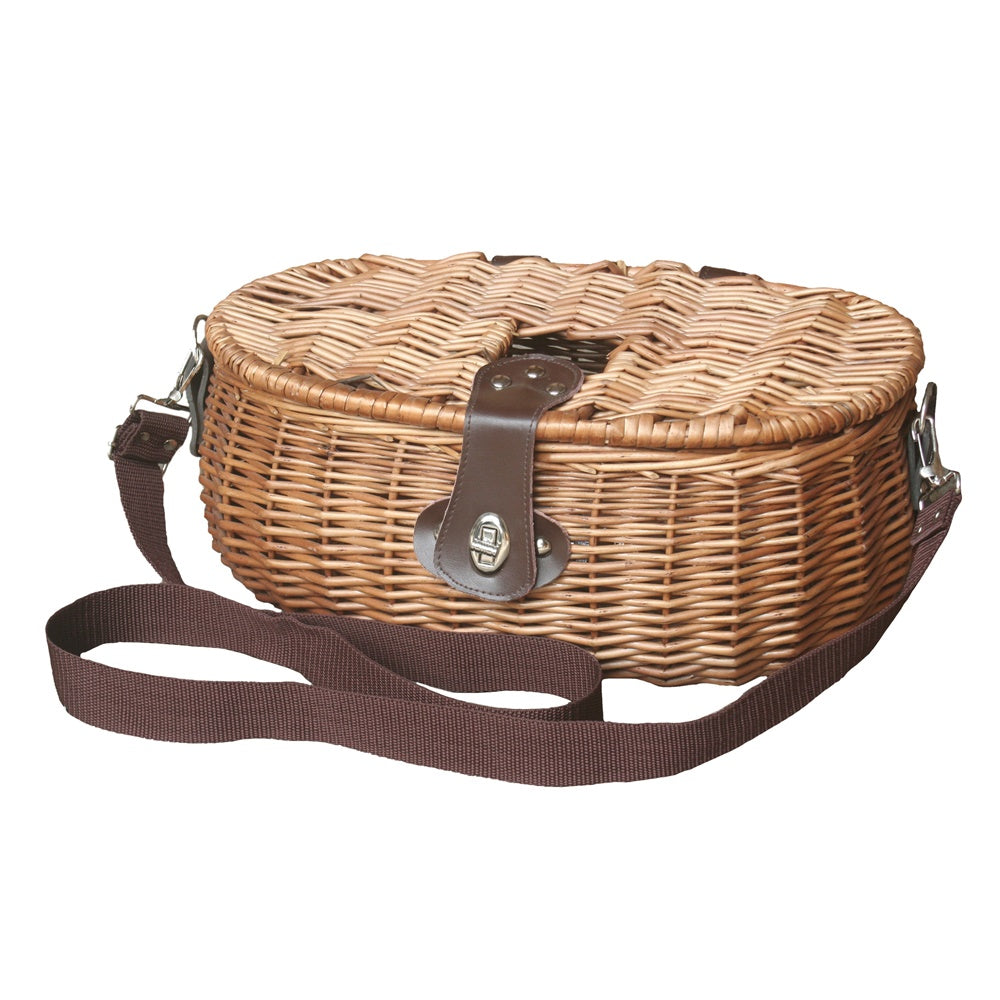 Double Steamed Fishing Tackle Creel Wicker Basket
